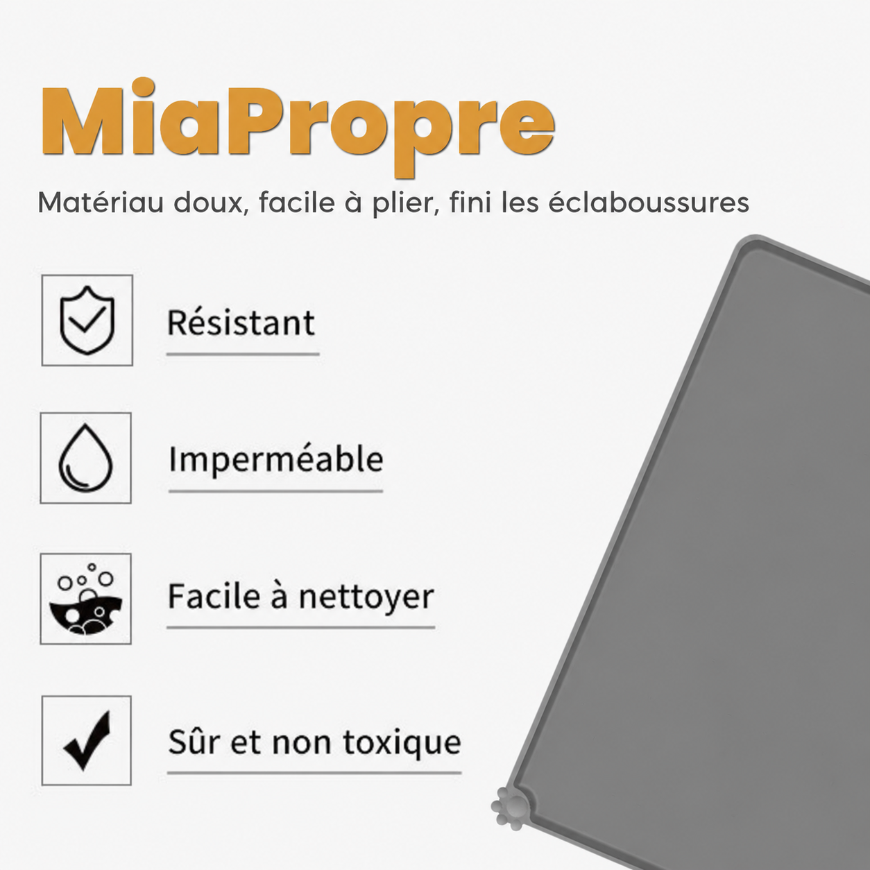 Tapis anti-éclaboussures pour Miaqua